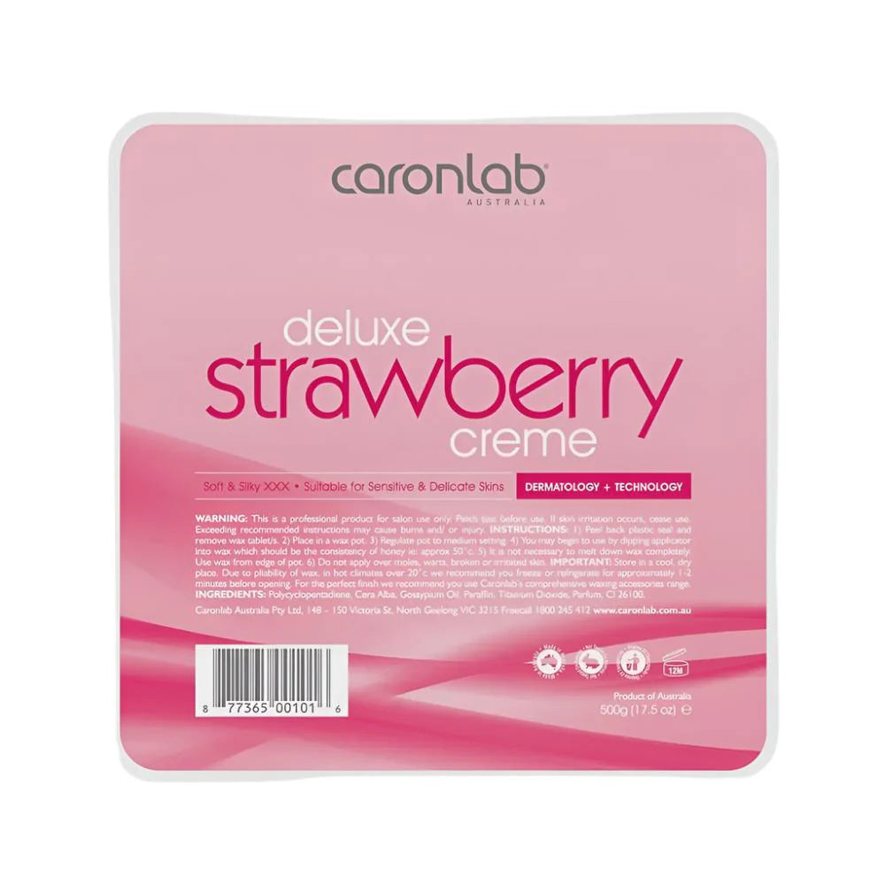 CARONLAB Strawberry Crème Hard Wax Tray 500g