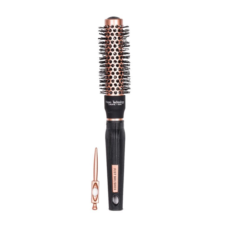 Just Brushes Rosegold Ceramic Nano Round – Size 25