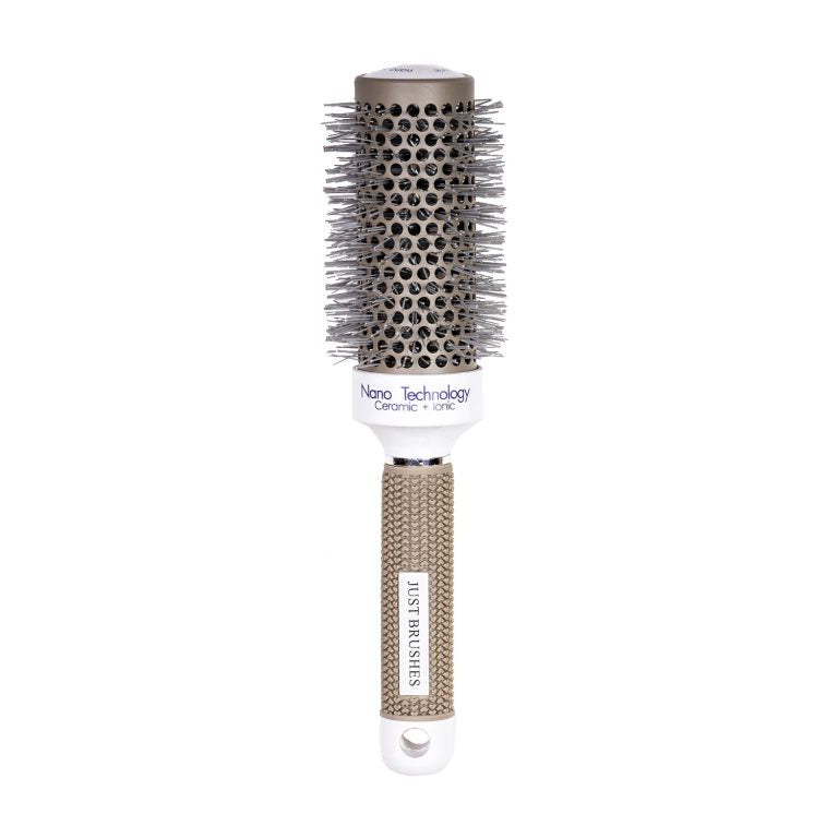 Just Brushes White Ceramic Nano Technology Rubber Grip Handle – Size 45