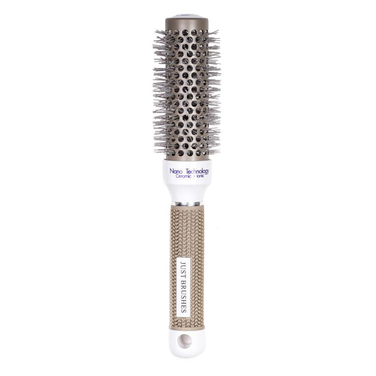 Just Brushes White Ceramic Nano Technology Rubber Grip Handle – Size 32
