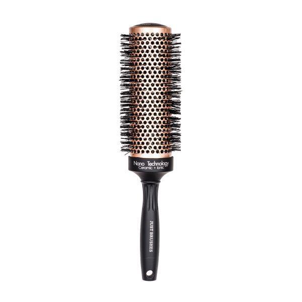 Just Brushes Rose Gold Extra Long Barrel Round Brush – #43