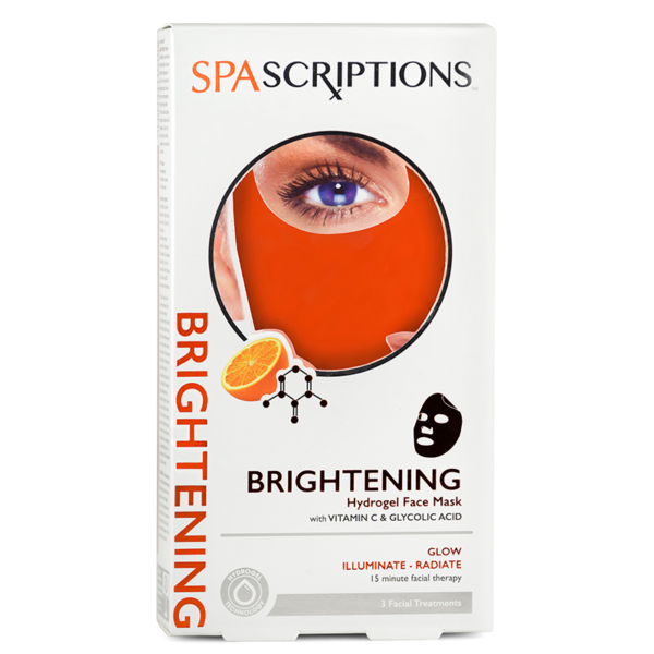 SpaScriptions Hydrogel Face Mask – Brightening 3pc