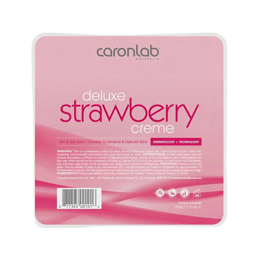 CARONLAB Strawberry Crème Hard Wax Tray 500g