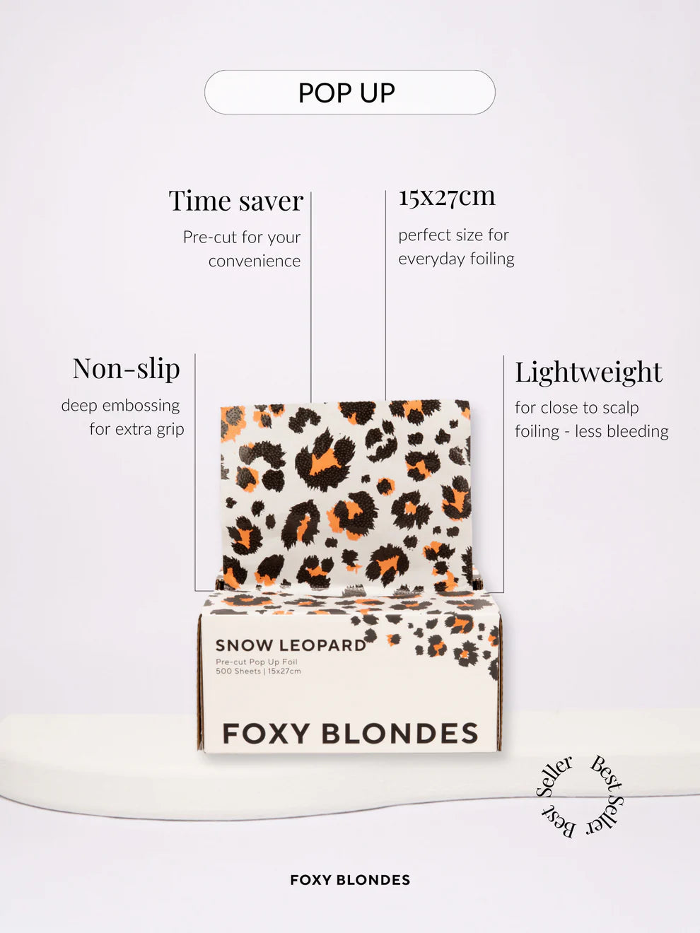 Foxy Blonde Snow Leopard - Pop Up