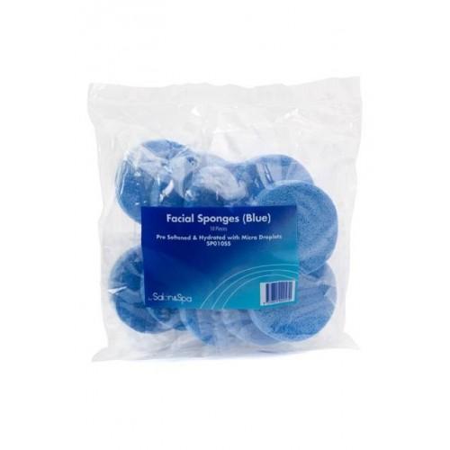 
	Salon & Spa Facial Sponges (Blue) 10 Pieces