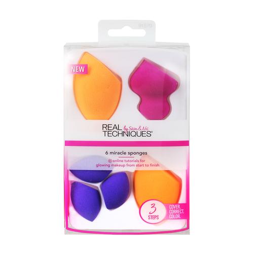 
	Real Techniques Miracle Sponge Assorted 6pk