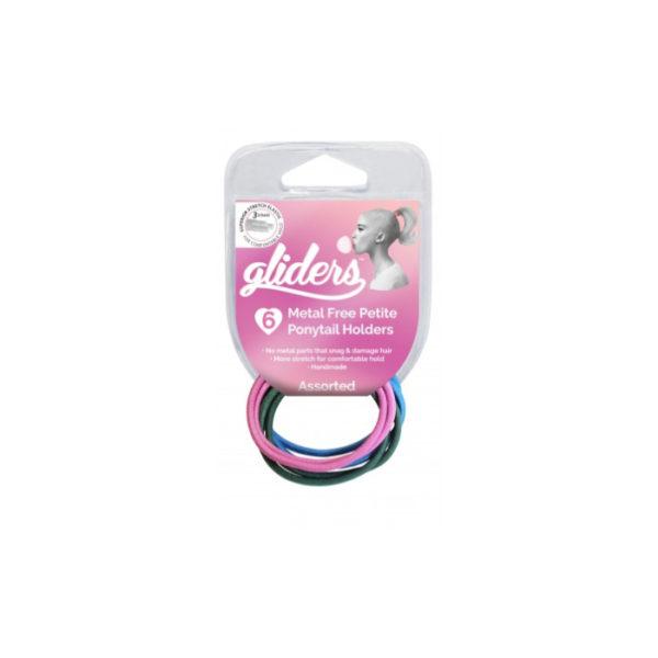 
Gliders Premium Metal Free Petite Ponytail Holders 6pc
