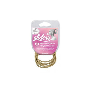 
Gliders Premium Metal Free Petite Ponytail Holders 6pc – Blonde
