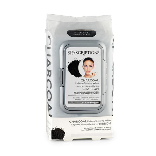 
	SpaScriptions Charcoal Makeup Cleansing Wipes – 60 wipes