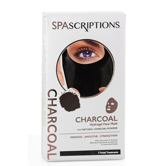 
	SpaScriptions Hydrogel Face Mask – Charcoal 3pc